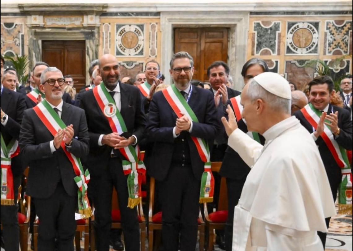 Vito Leccese in udienza da Papa Leone XIV