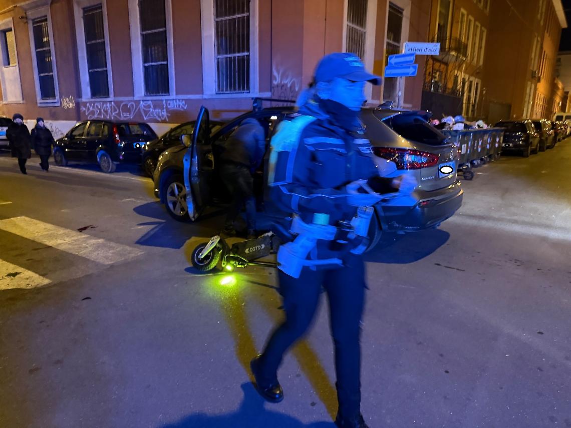 Incidente in via D'Al&ograve; Alfieri - foto di Francesco Manfuso