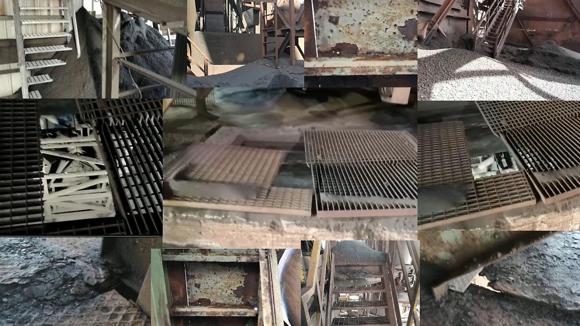 I piani di calpestio interno all'ex Ilva denunciato da Luciano Manna