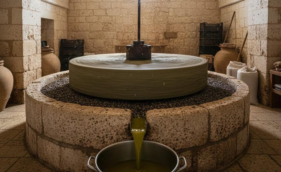 Un frantoio pugliese - archivio