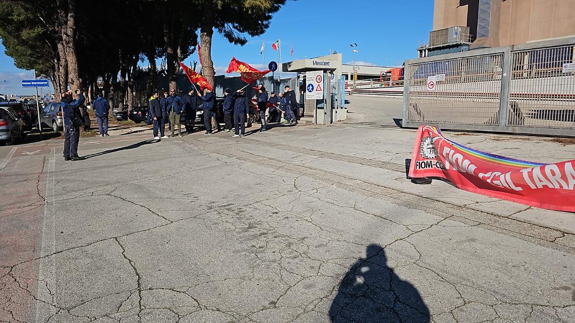 L'ingresso della Vestas Italia a Taranto