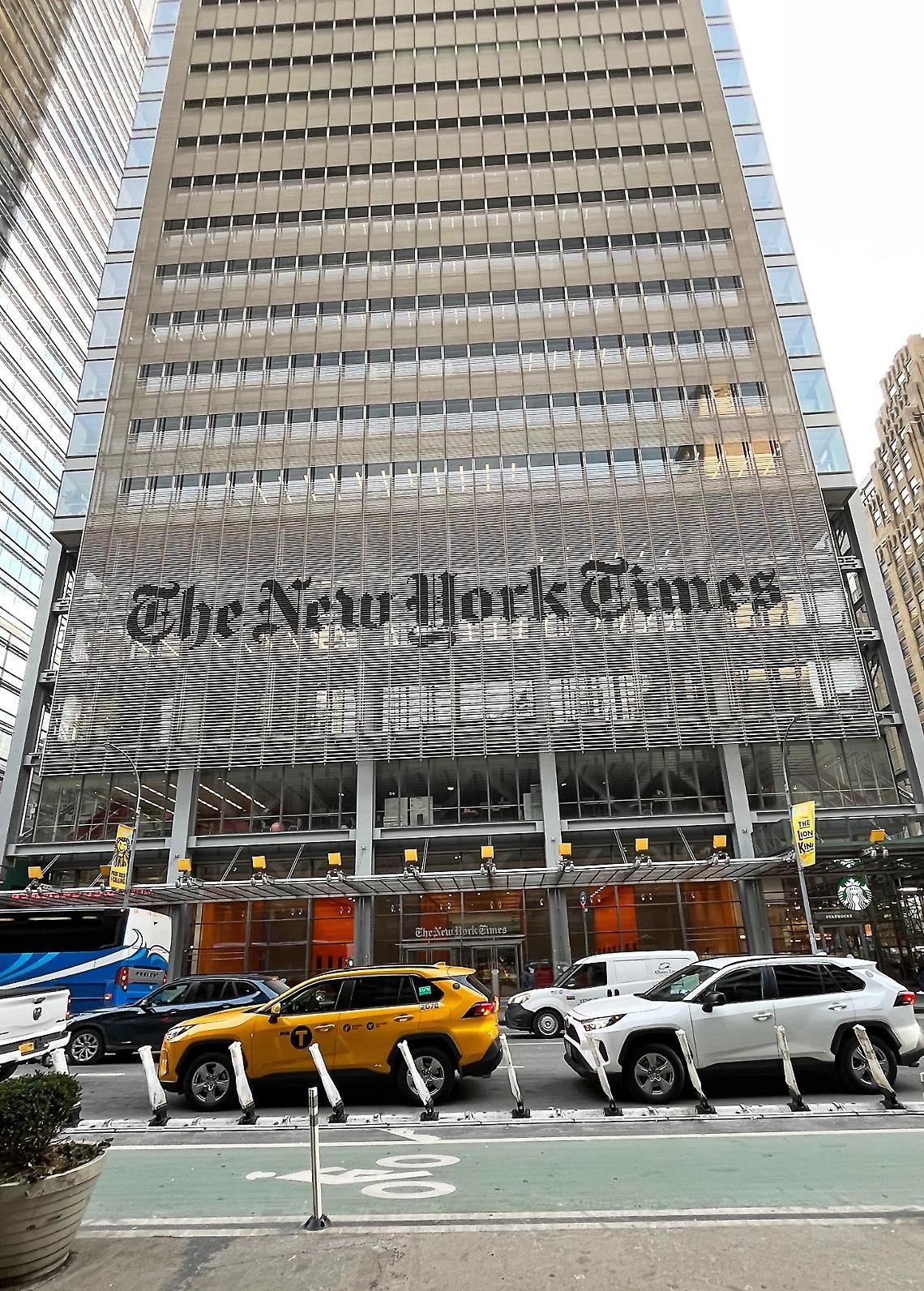 Il palazzo del "The New York Times" - foto Pugliapromozione