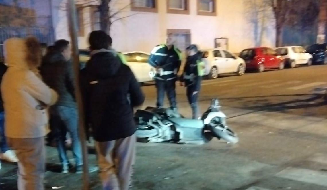 Uno degli incidenti della serata di ieri - foto di Francesco Manfuso