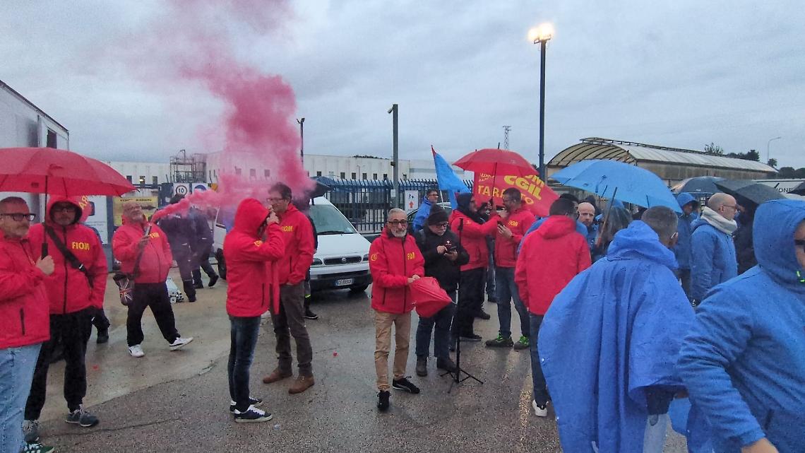 Lo sciopero alla Vestas Italia