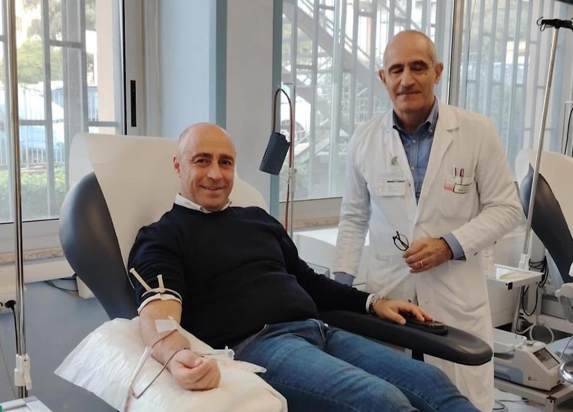 Donazione di sangue, il sindaco Bitetti al Centro Trasfusionale