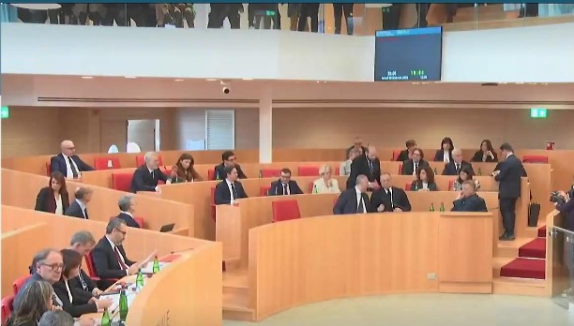 La prima seduta del Consiglio regionale