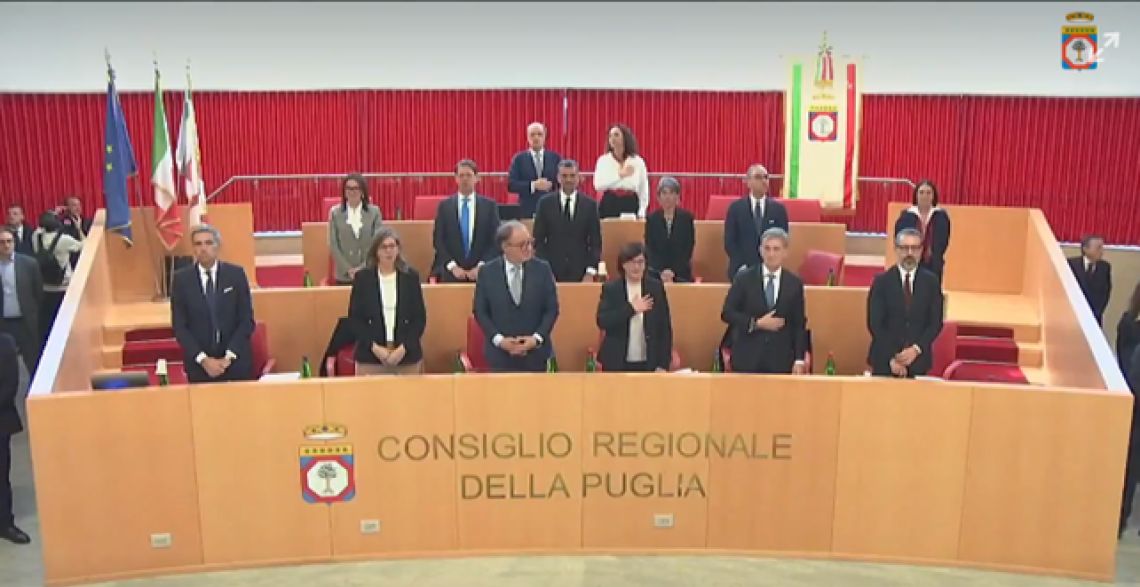 La prima seduta del Consiglio regionale