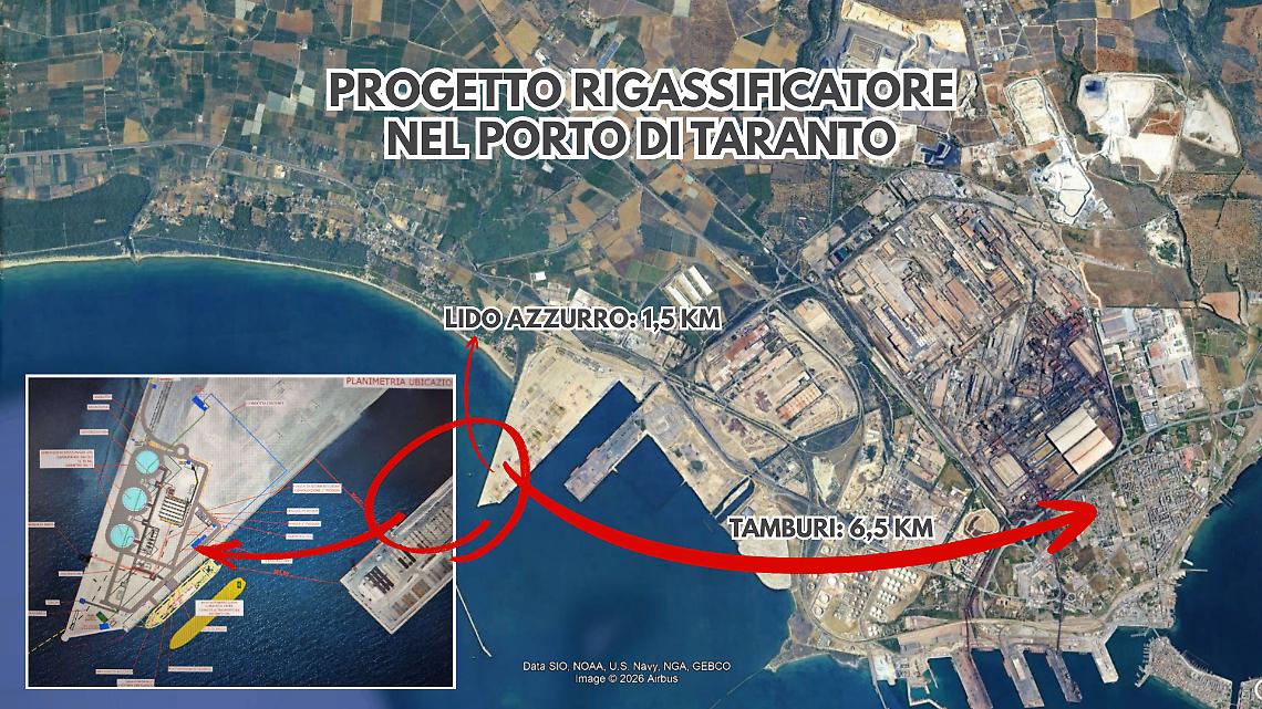 Progetto del rigassificatore al Molo Polisettoriale di Taranto