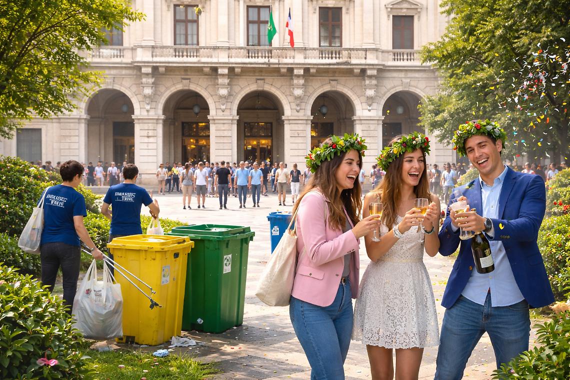 Feste di laurea - foto creata con Ai