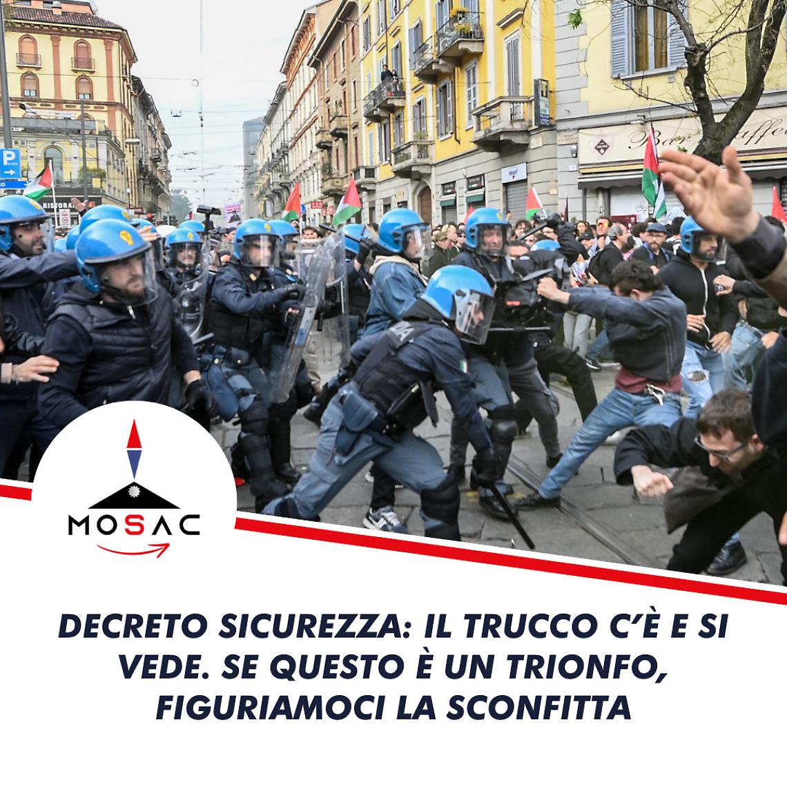 Decreto Sicurezza, la posizione del Mosac, il Movimento Sindacale Autonomo Carabinieri