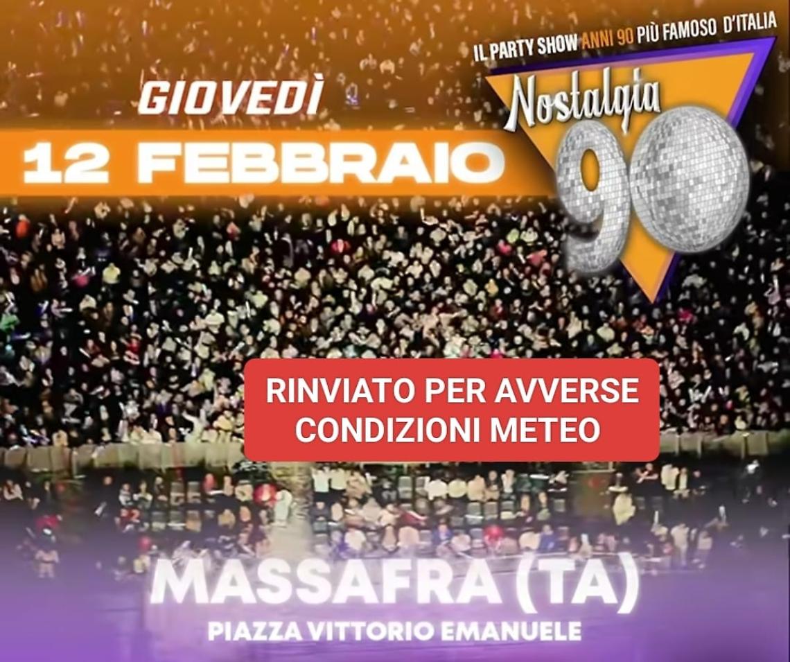 Maltempo ferma il Gioved&igrave; dei pazzi, rinviato il ballo in maschera
