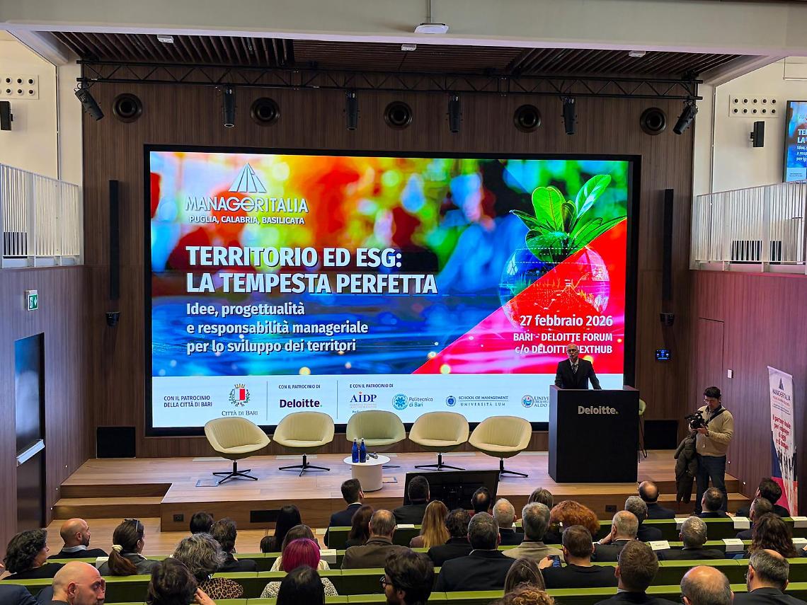 Manager e istituzioni a confronto a Bari: