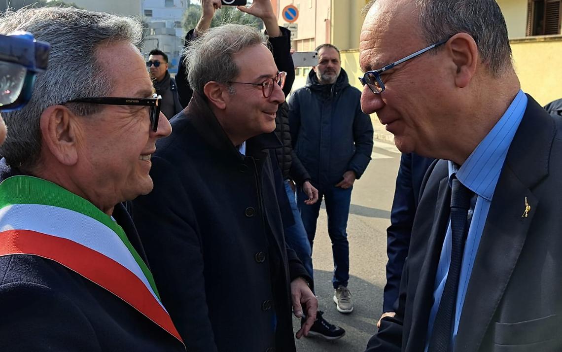 Il Sindaco Giuseppe Marchionna con il Ministro Giuseppe Valditara