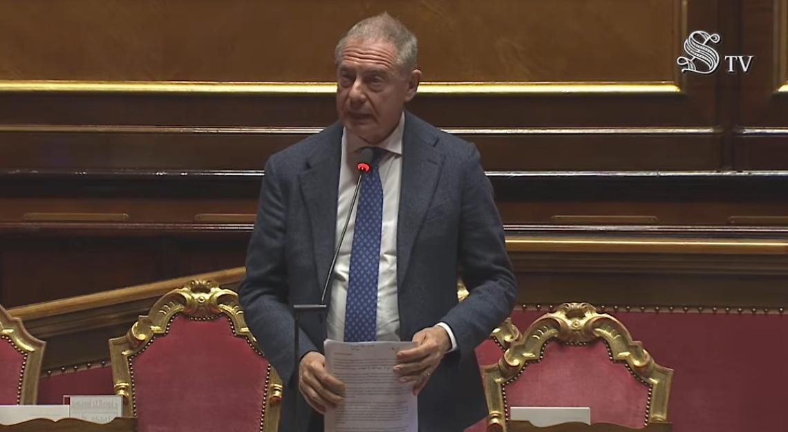 Il Ministro Adolfo Urso al Senato questa mattina