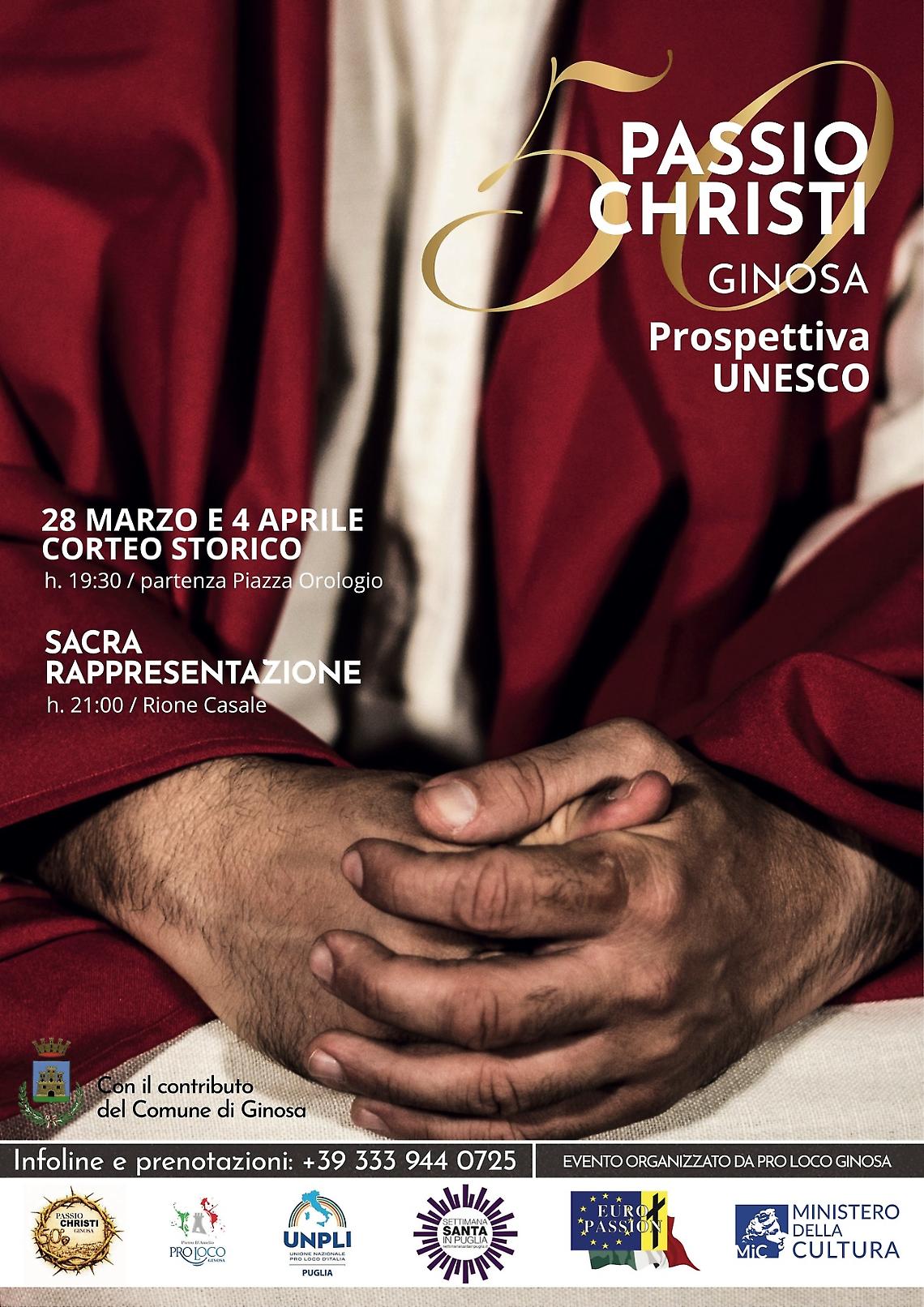 Passio Christi, a Ginosa l&rsquo;edizione numero 50 tra fede e tradizione