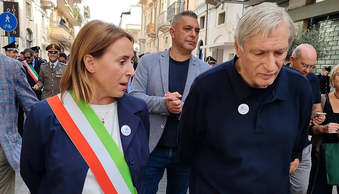 Giovanna Bruno e don Luigi Ciotti