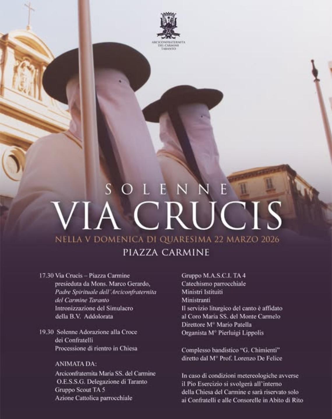 La via Crucis al Carmine