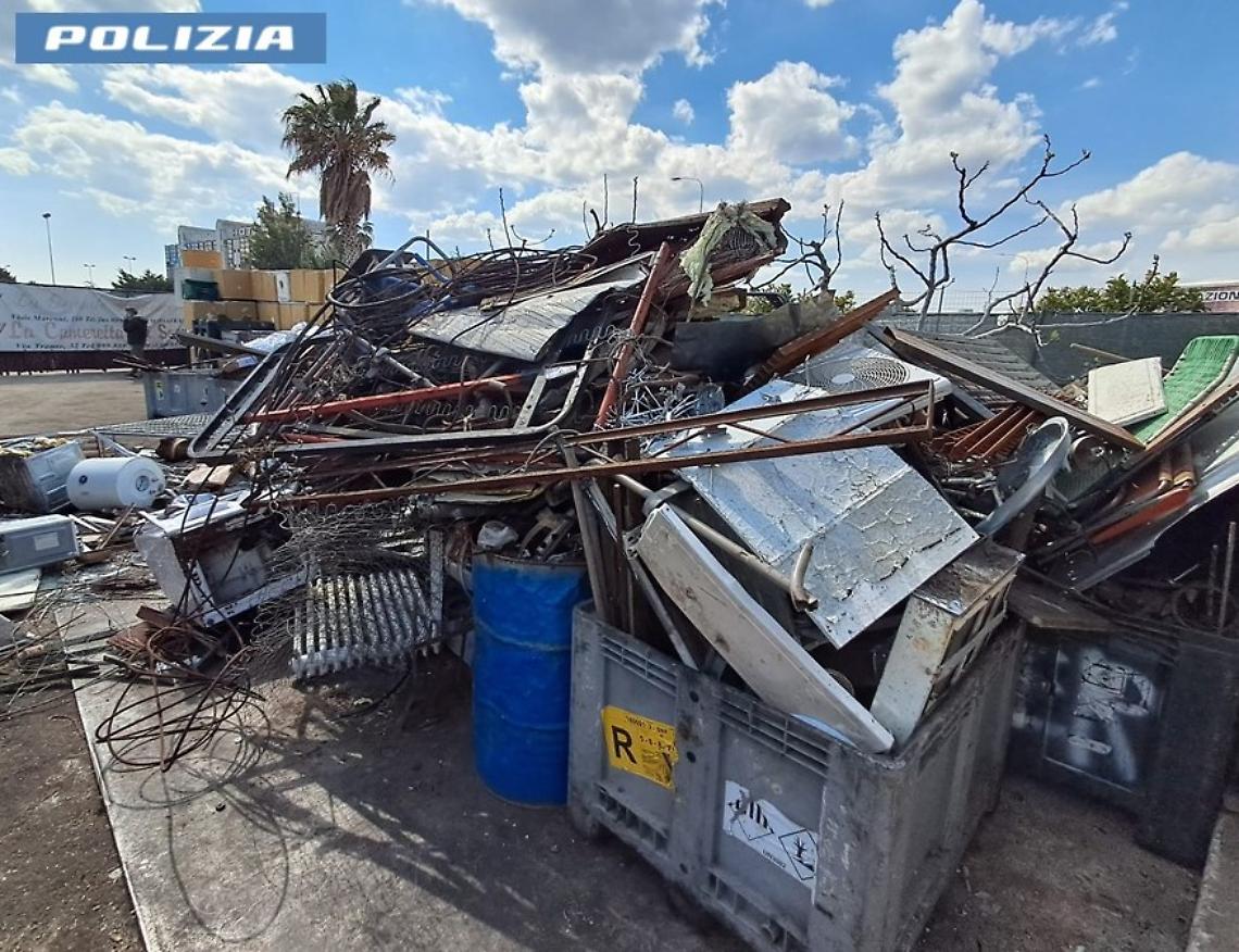 Sequestrato un deposito abusivo a Massafra e denunciato un 47enne