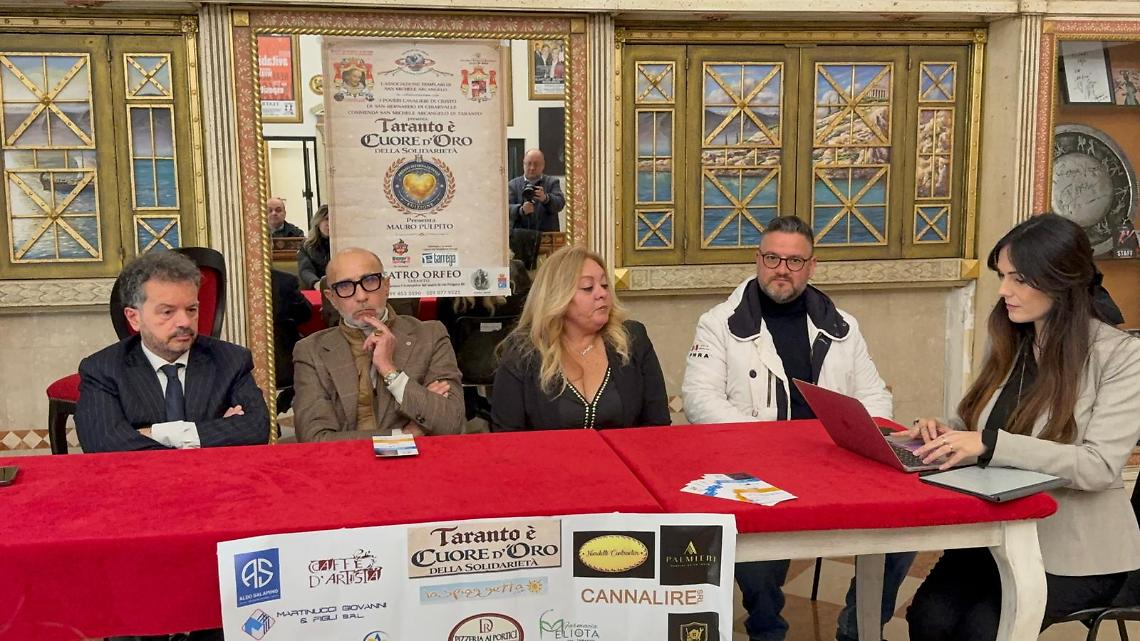 Taranto premia la solidariet&agrave;: al Teatro Orfeo la XV edizione del &ldquo;Cuore d&rsquo;Oro&rdquo;