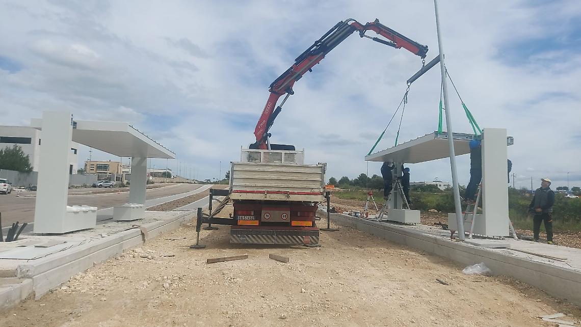 A Taranto arrivano le prime pensiline hi-tech della BRT