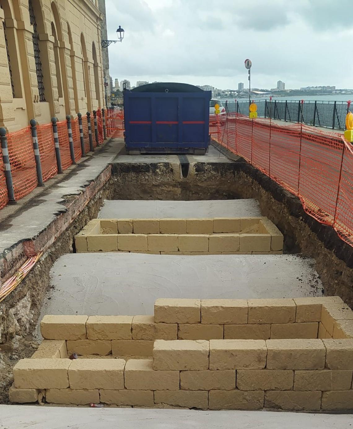 I lavori Brt sulla ringhiera di Taranto