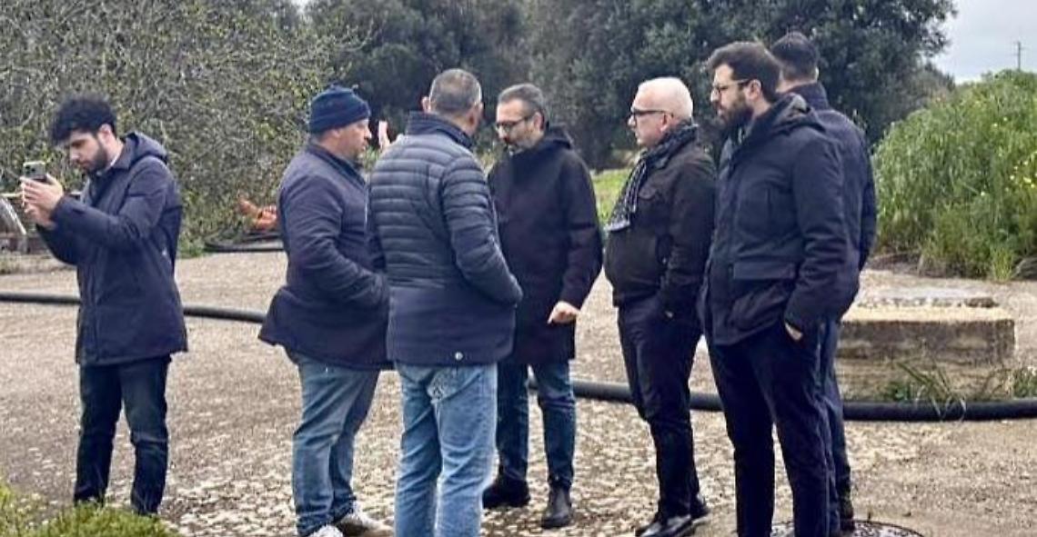 Canali e sicurezza idraulica, sopralluogo a Lizzano con Borraccino e Paolicelli