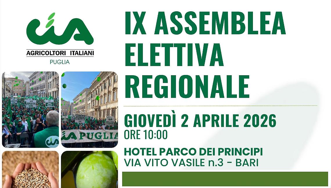 IA Puglia, oltre 200 delegati a Bari per eleggere la nuova guida