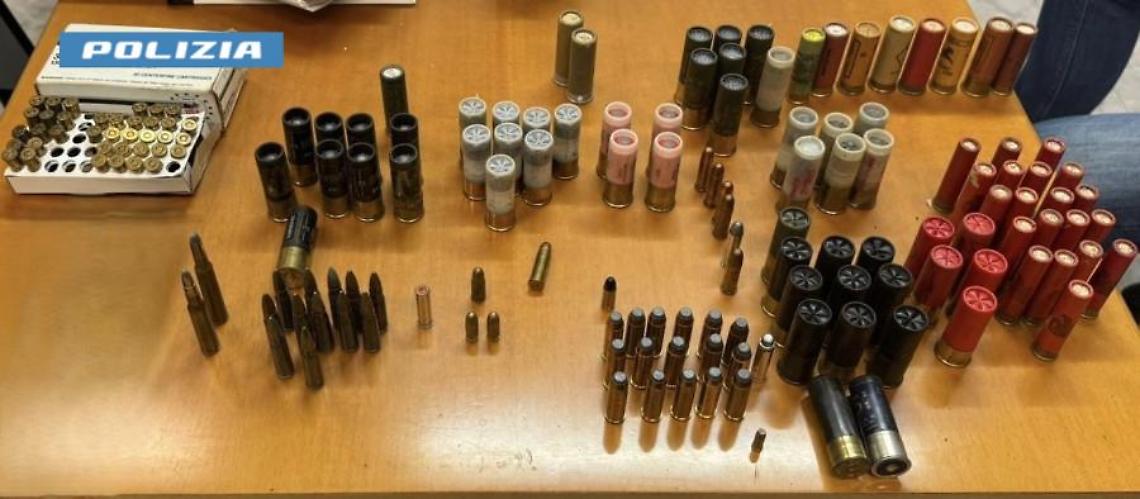 Le munizioni sequestrate ad Alliste