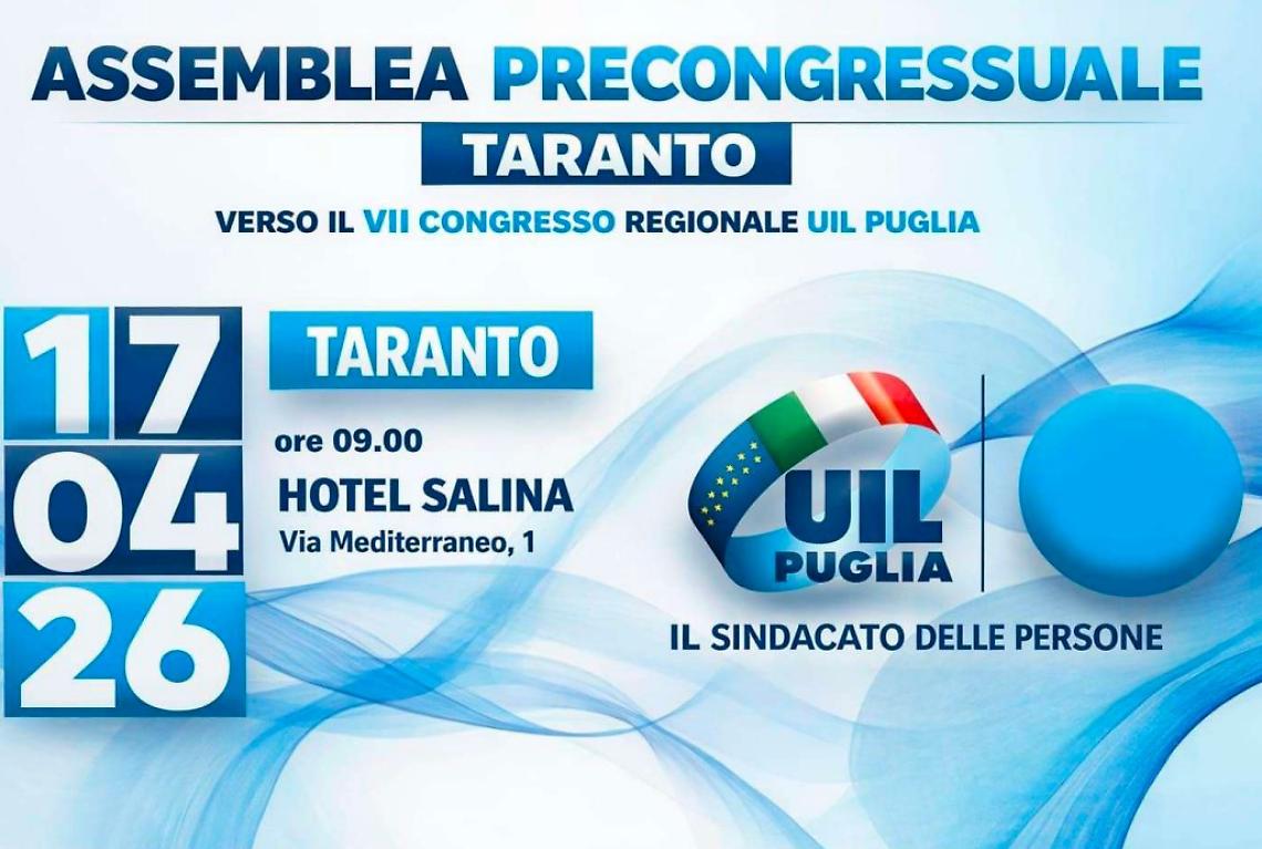 Taranto al bivio, la Uil lancia l&rsquo;allarme su lavoro, sanit&agrave; e sviluppo