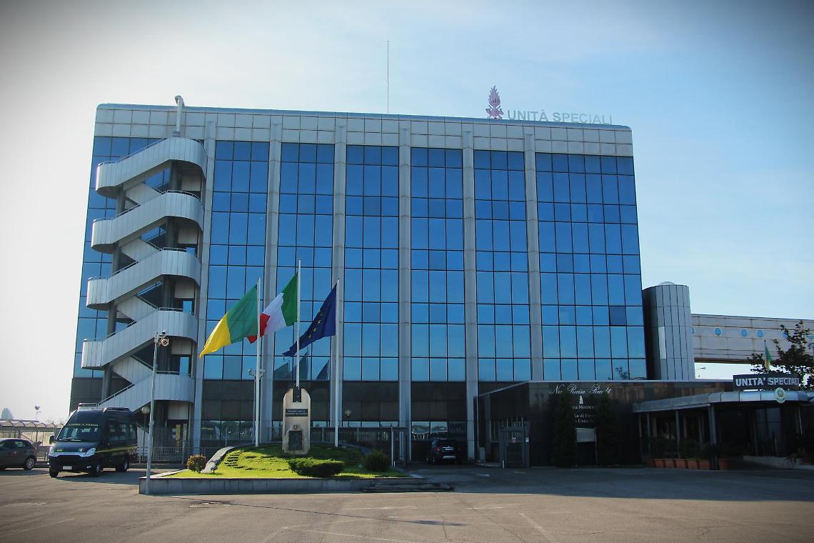 La sede del Nucleo Speciale Beni e Servizi della Guardia di Finanza