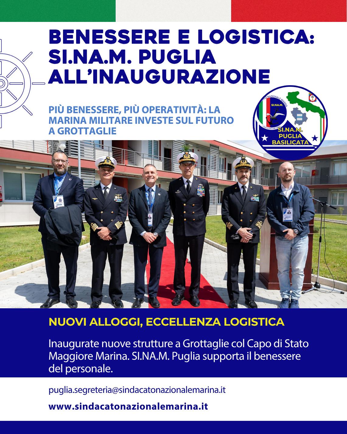 Grottaglie, inaugurati i nuovi alloggi per la Marina