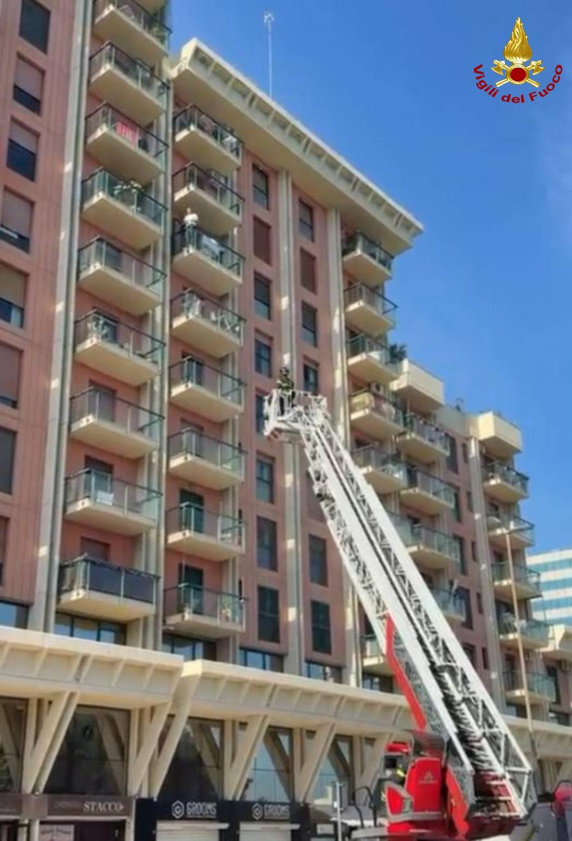 L'intervento dei Vigili del Fuoco