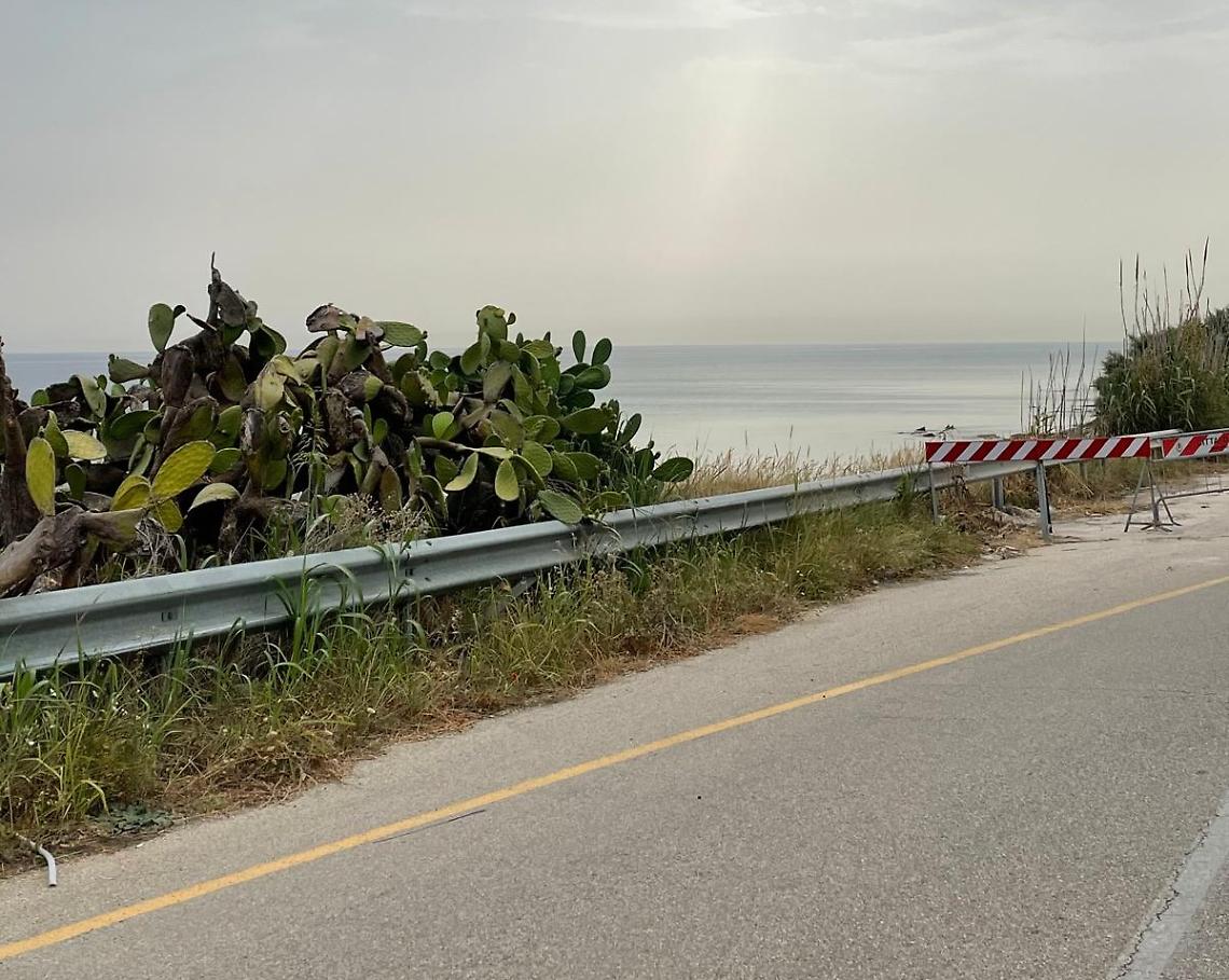 Falesia a rischio crollo, al via i lavori a Giancola