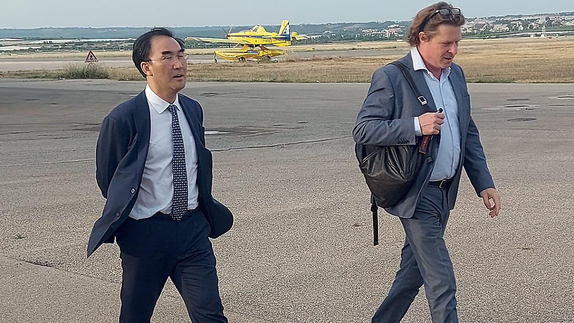 Giuseppe Acierno e l’ambasciatore della Corea del Sud