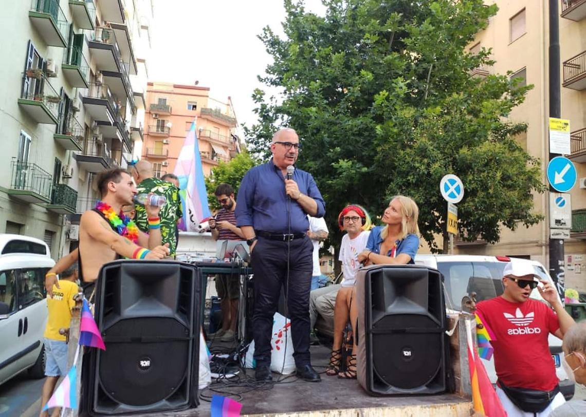 Cosimo Borraccino al Pride Taranto 2022