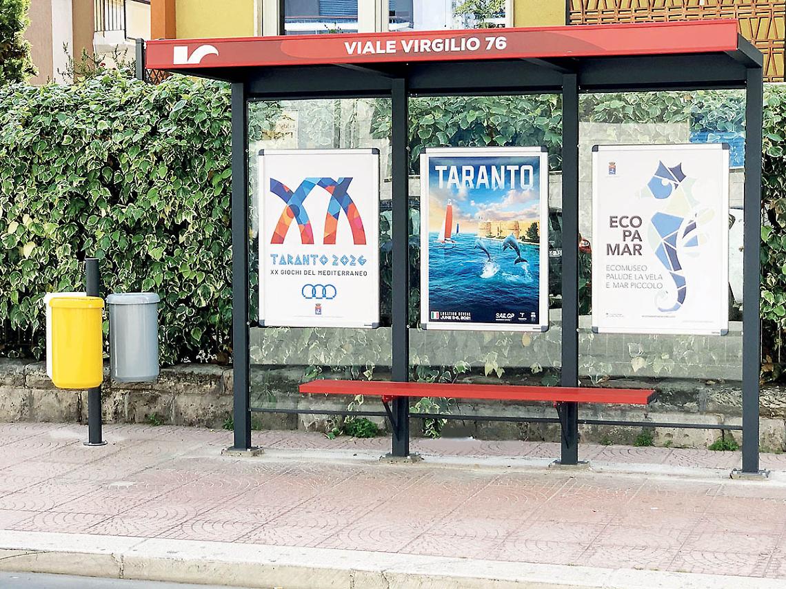 Le nuove pensiline per i bus