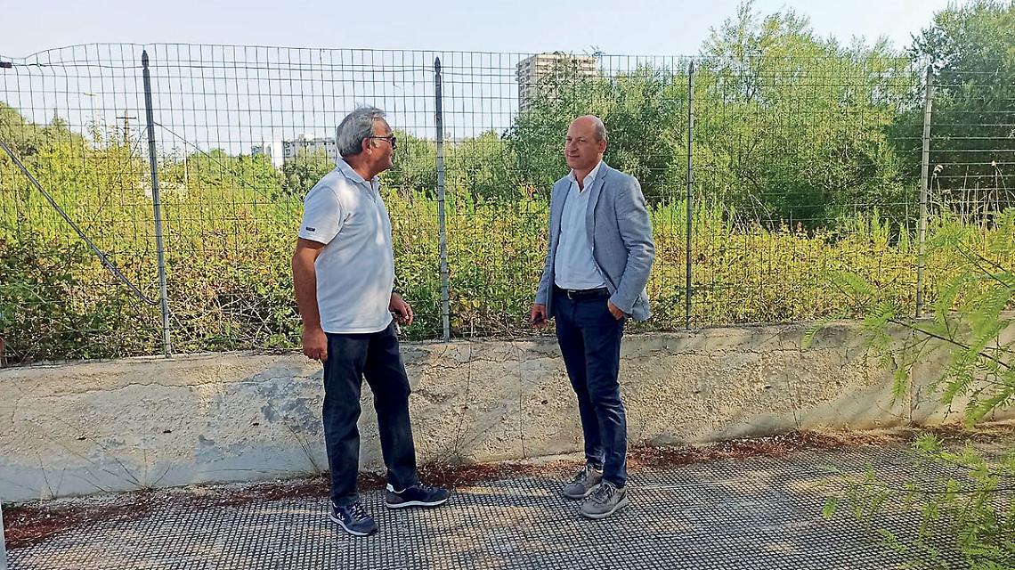 Il sopralluogo dell’assessore Gianni Azzaro