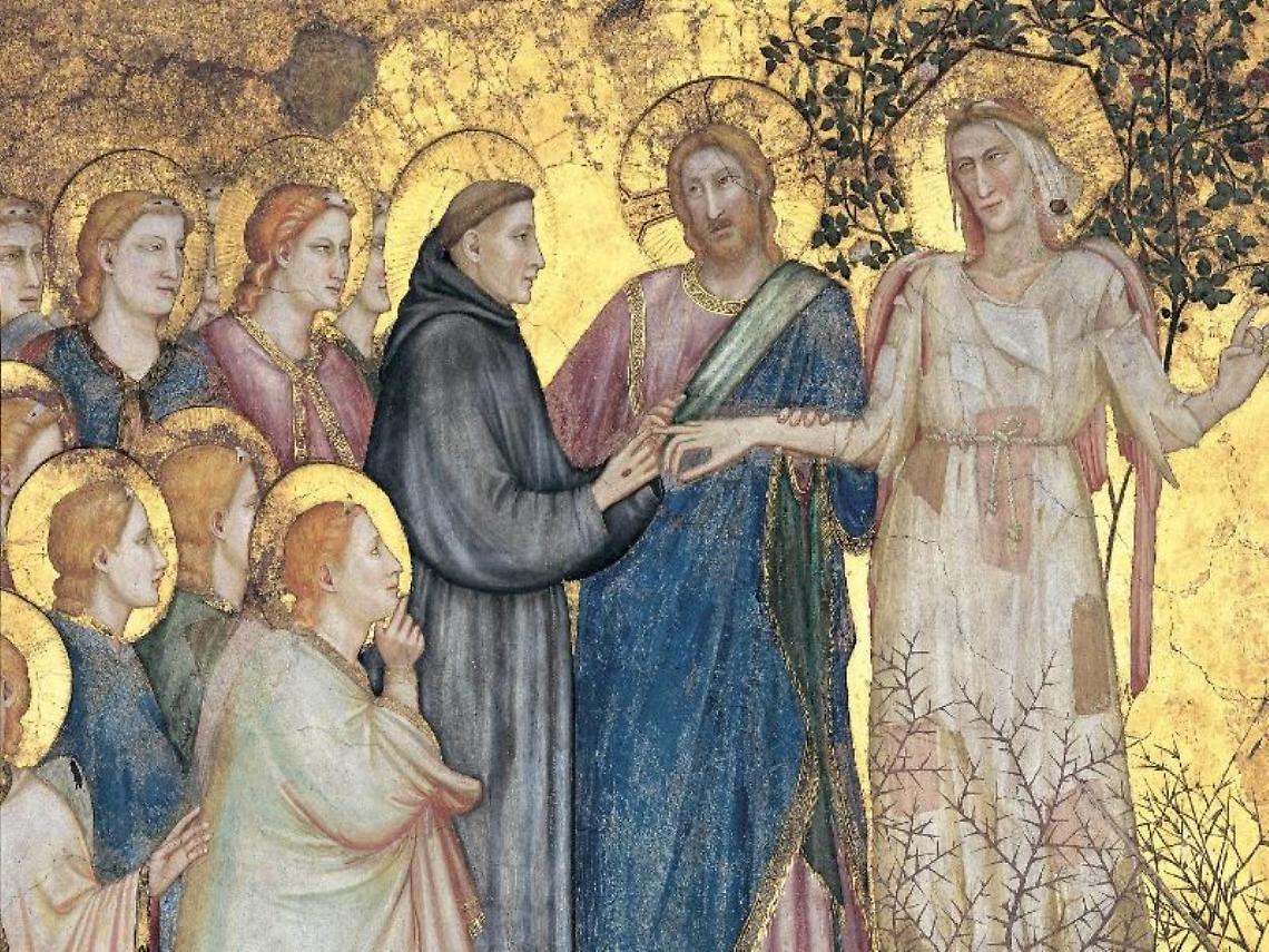 “Francesco sposa la povertà”, il dipinto di Giotto conservato nella Basilica Inferiore di Assisi (1316 - 13189)