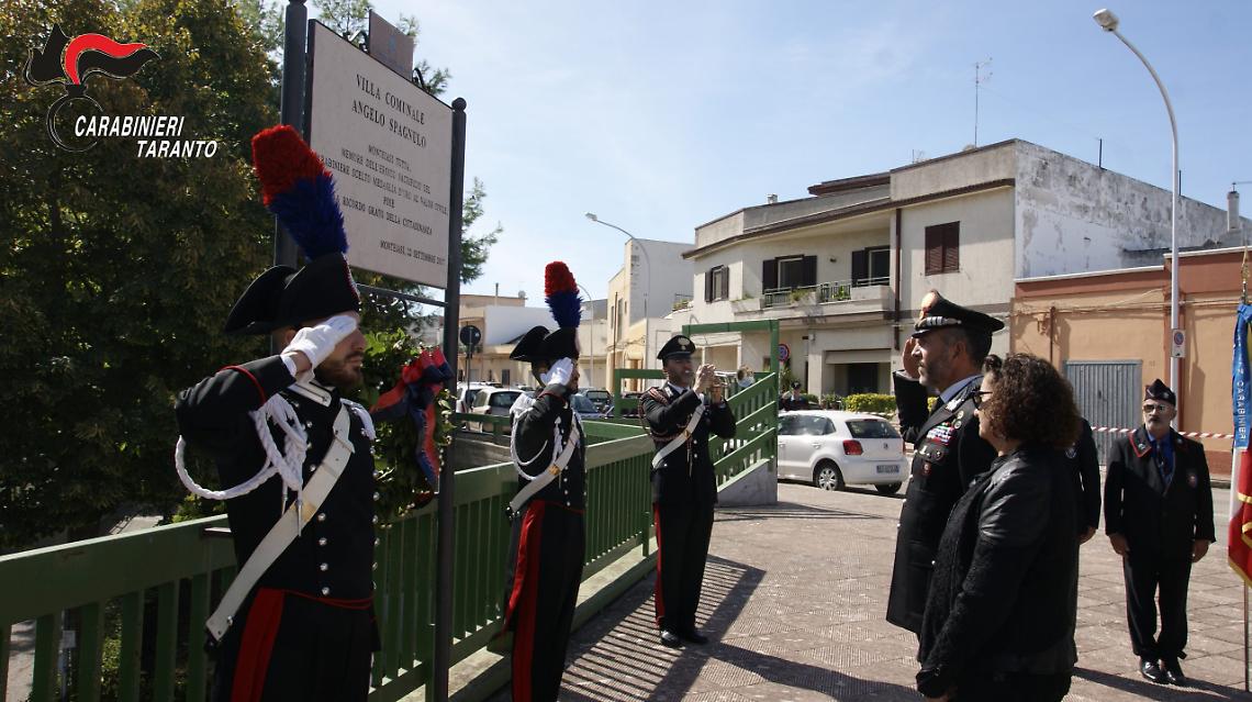 Fu ucciso per sventare una rapina, cerimonia in onore del Carabiniere Angelo Spagnulo