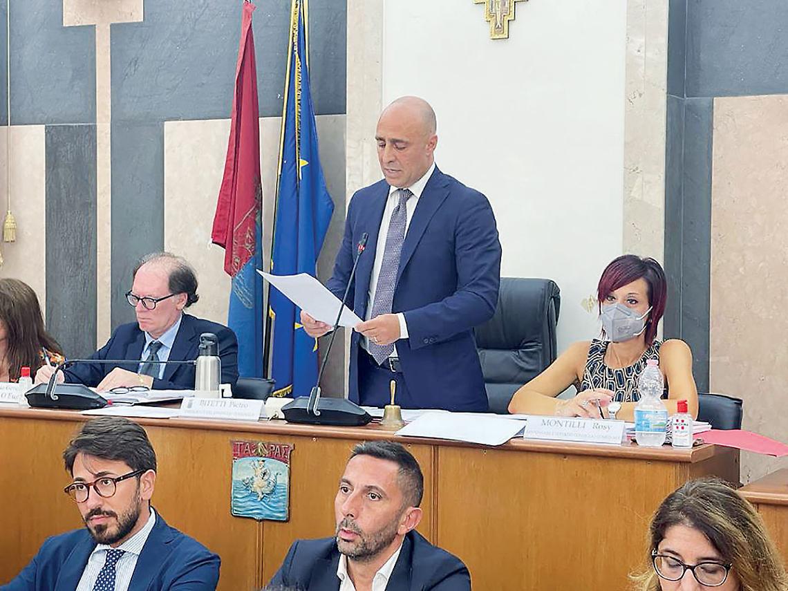 Il presidente del Consiglio comunale, Piero Bitetti