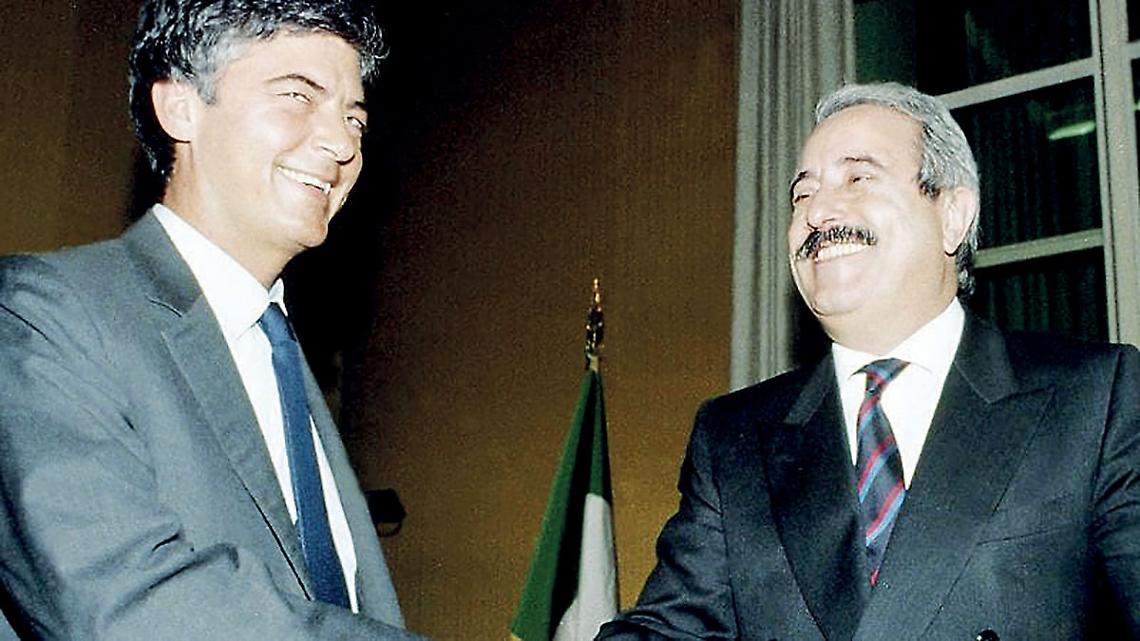 Claudio Martelli e Giovanni Falcone