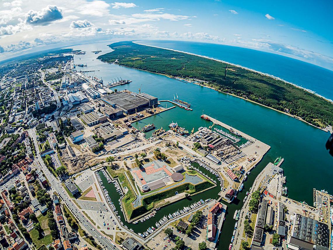 La città di Klaipeda in Lituania