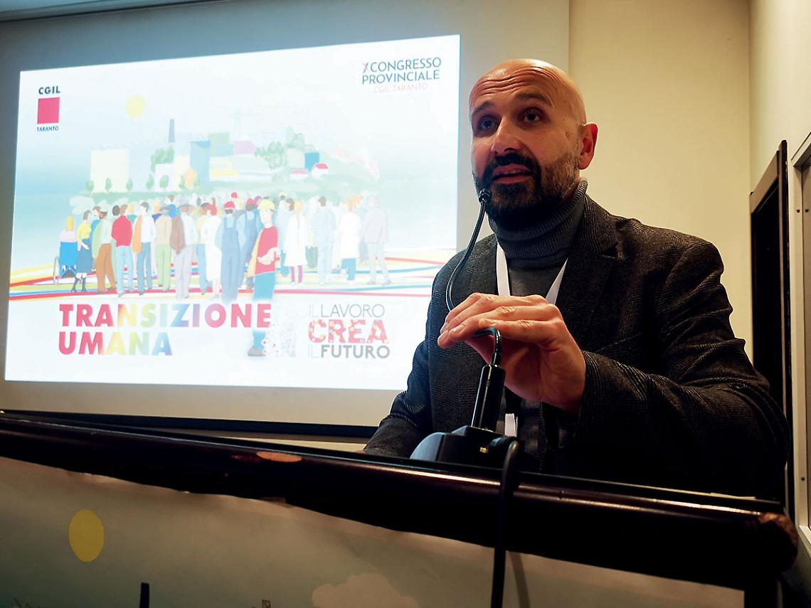 Giovanni D’Arcangelo, segretario generale della Cgil di Taranto
