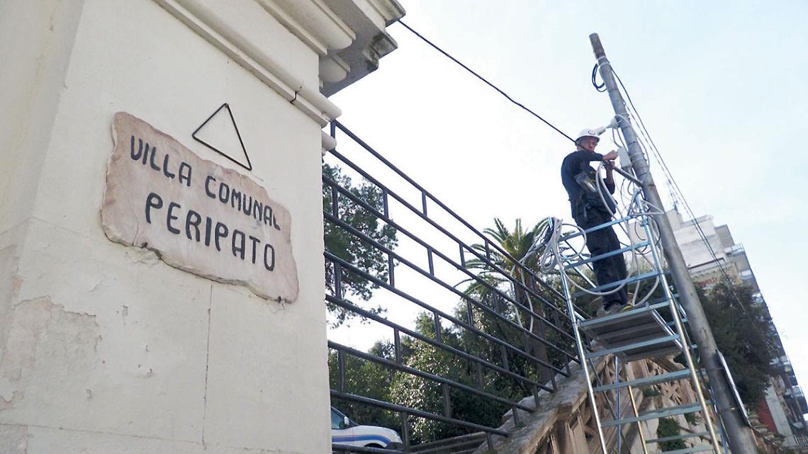 Telecamere per la videosorveglianza in Villa Peripato