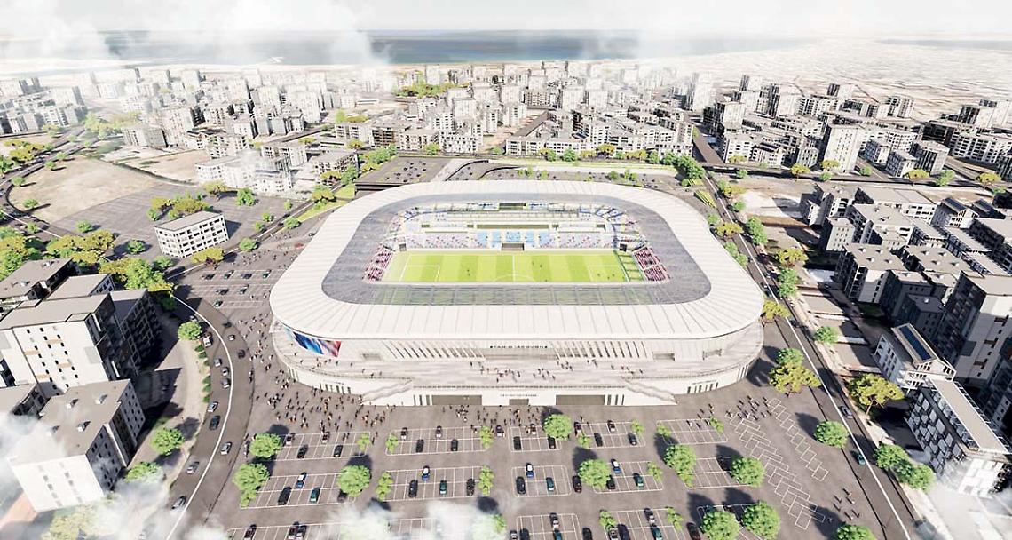 Il progetto del nuovo stadio Iacovone