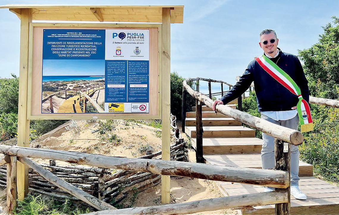 Percorso naturalistico realizzato sulle Dune di Campomarino