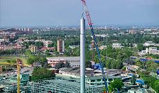 Gruppo Cap, conclusa installazione camino BioPiattaforma ZeroC a Sesto S.Giovanni