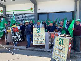 Agricoltori tarantini alla manifestazione per i consorzi di bonifica