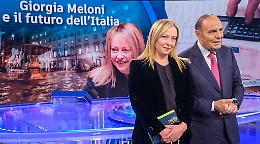 La sera di Meloni, tra Vespa ed ex Ilva