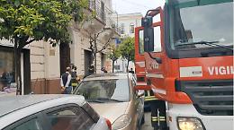 Incendio in via Principe Amedeo